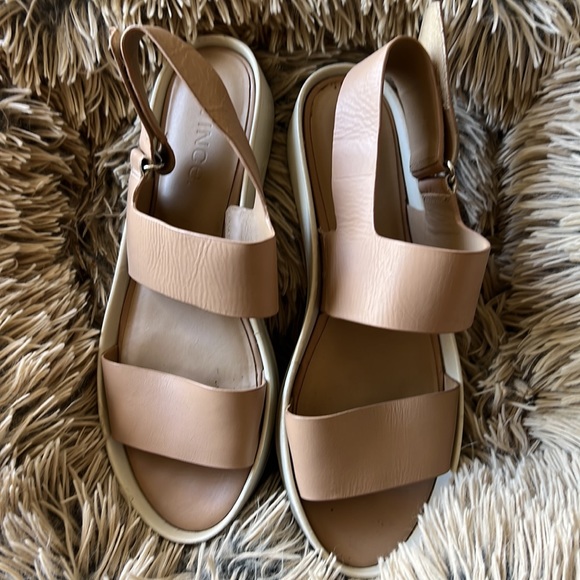 VINCE, Marett Leather Platform Sandal, Nude/Bone - Picture 5 of 9